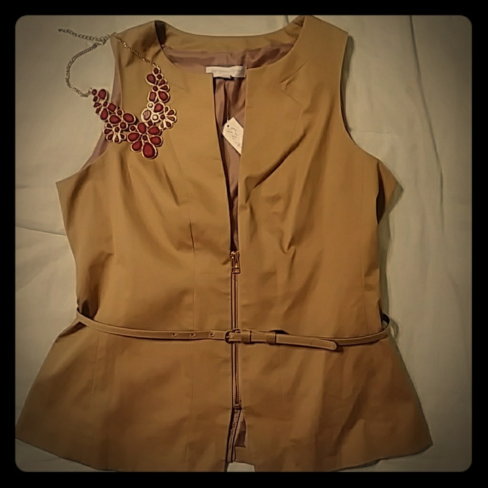 NWT NY&Co. Tan sleeveless top